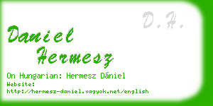 daniel hermesz business card